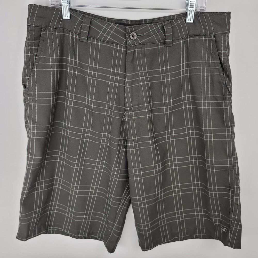 O'NEILL Men's Plaid Casual Shorts Size 36